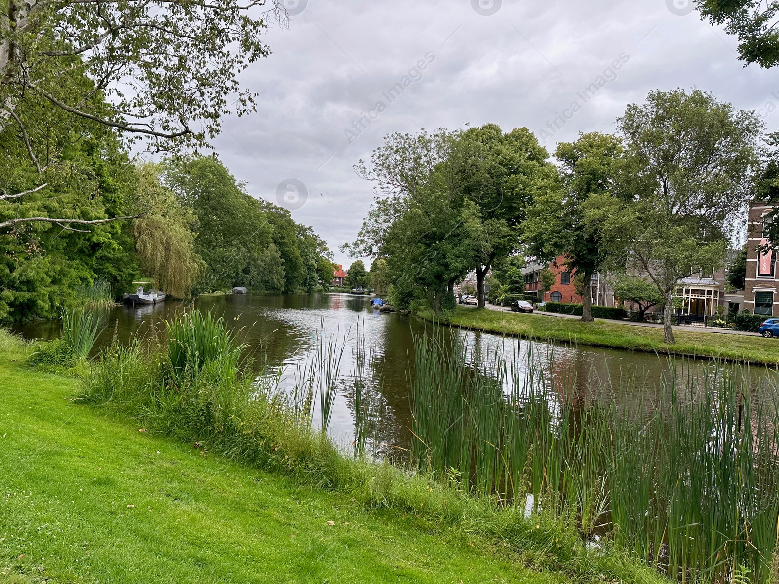 Photo of Picturesque view of canal and trees outdoors