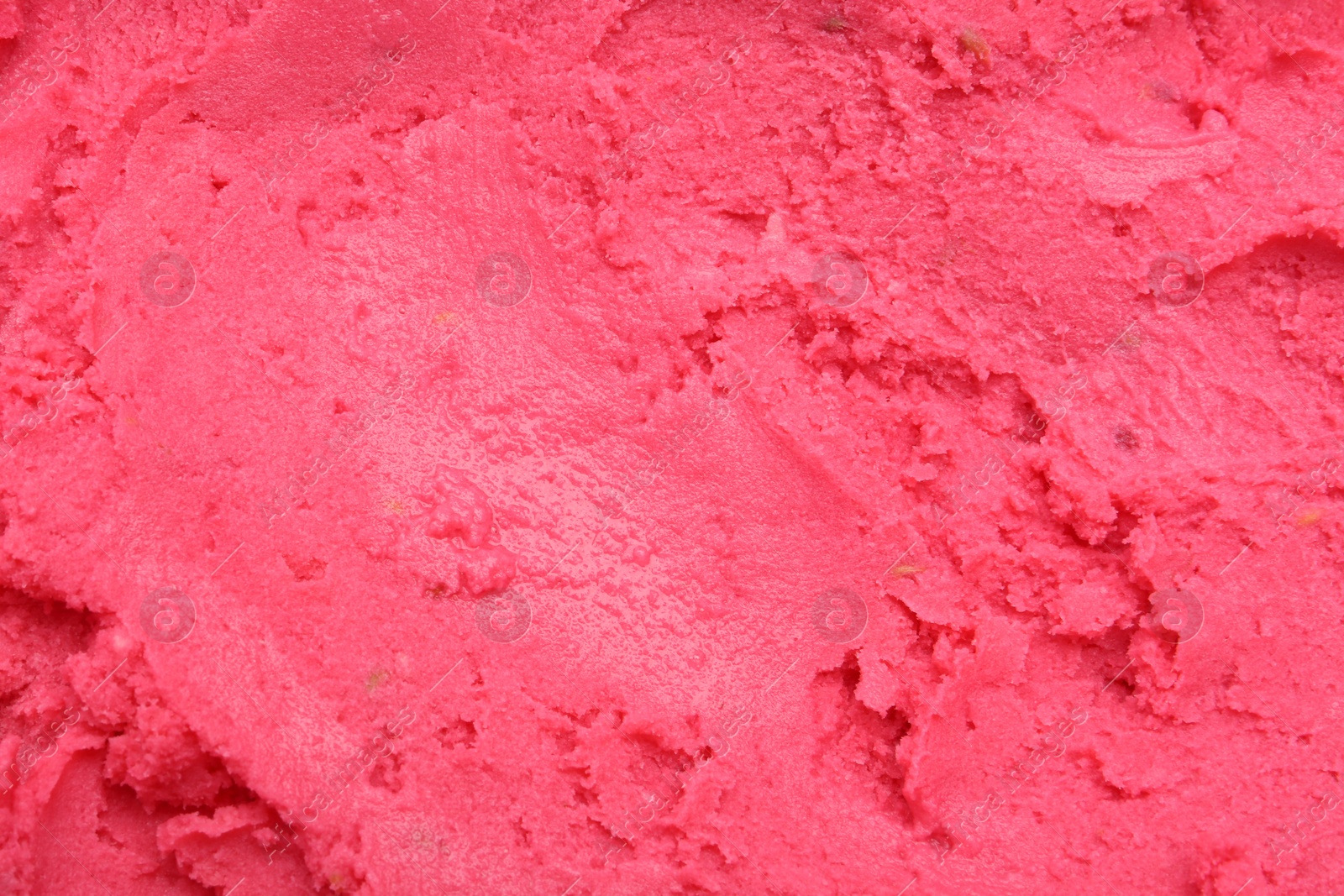 Photo of Texture of tasty berry sorbet as background, closeup