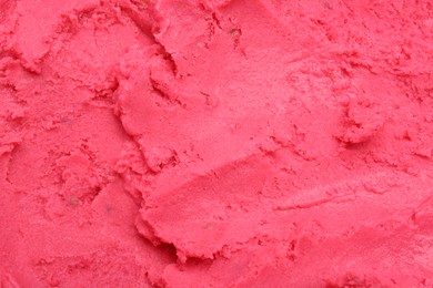 Texture of tasty berry sorbet as background, closeup