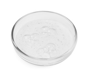 Photo of Petri dish with sample isolated on white