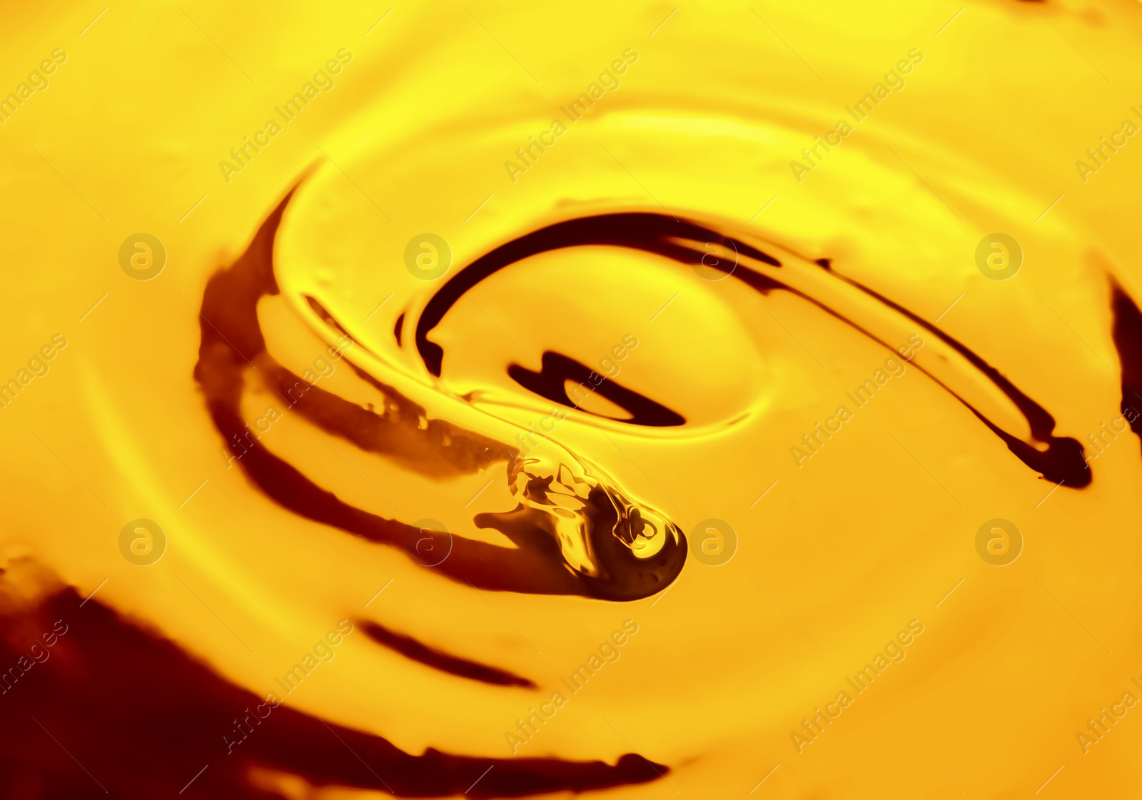 Image of Texture of gold fluid as background, closeup