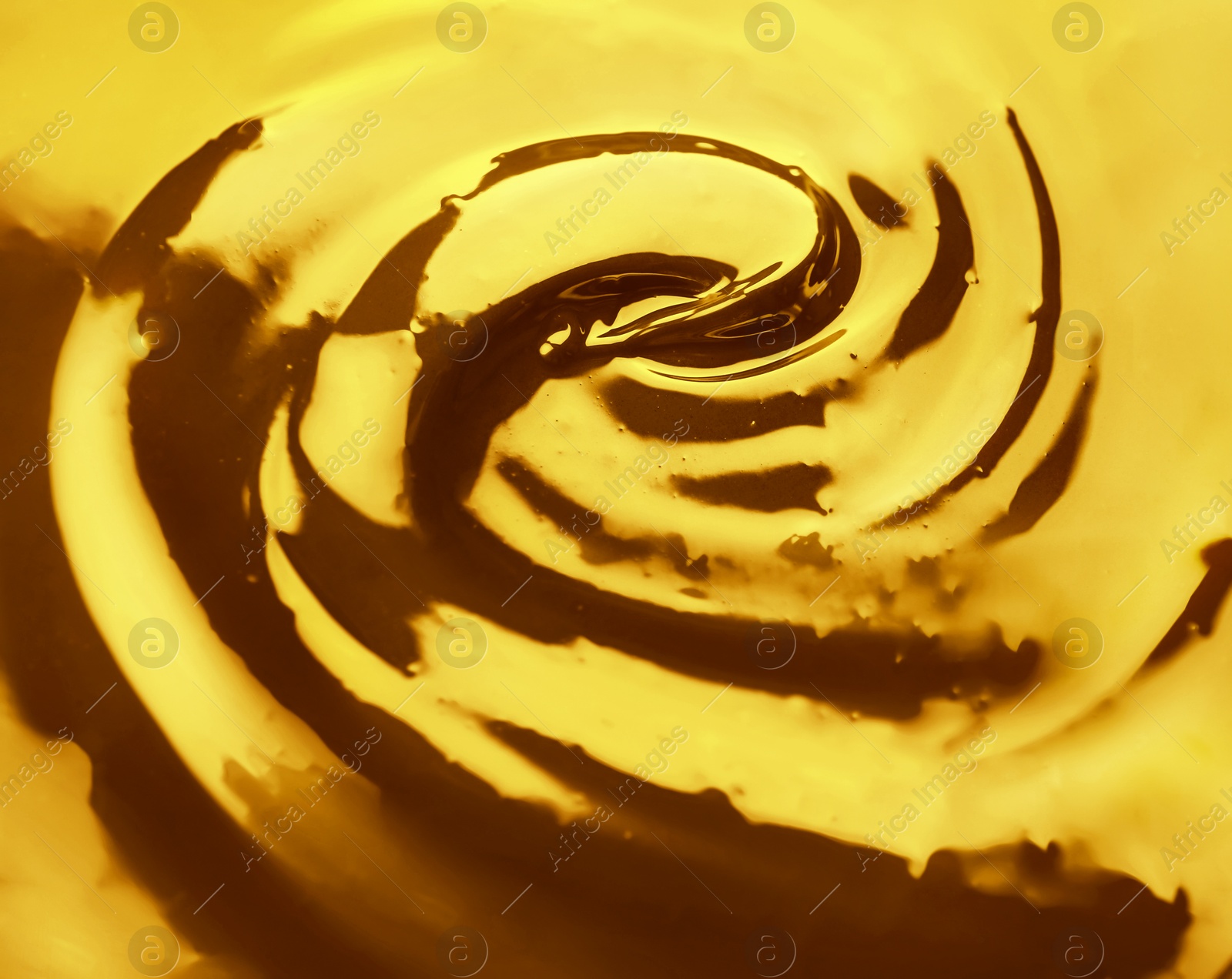 Image of Texture of gold fluid as background, closeup