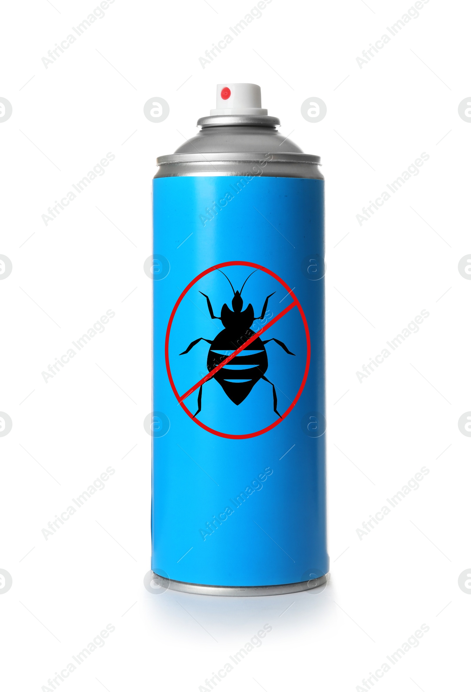 Image of Insect repellent in spray can isolated on white