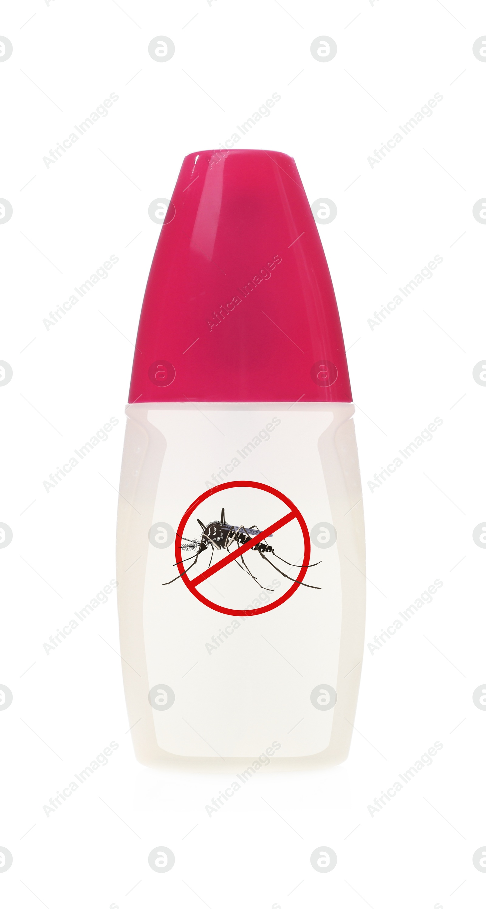 Image of Mosquito spray isolated on white. Insect repellent