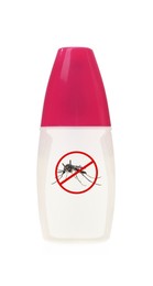 Mosquito spray isolated on white. Insect repellent