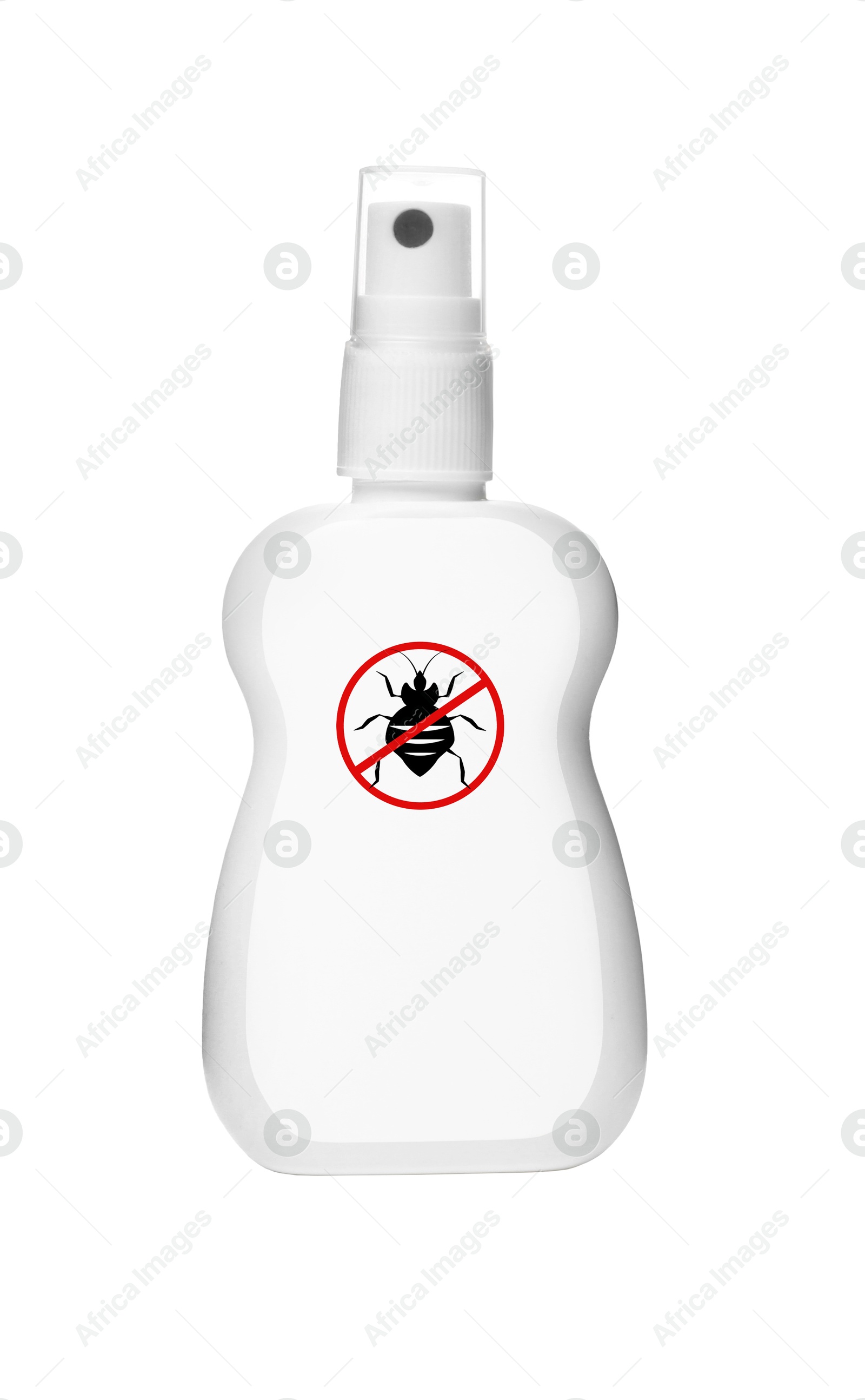 Image of Insect repellent in spray bottle isolated on white