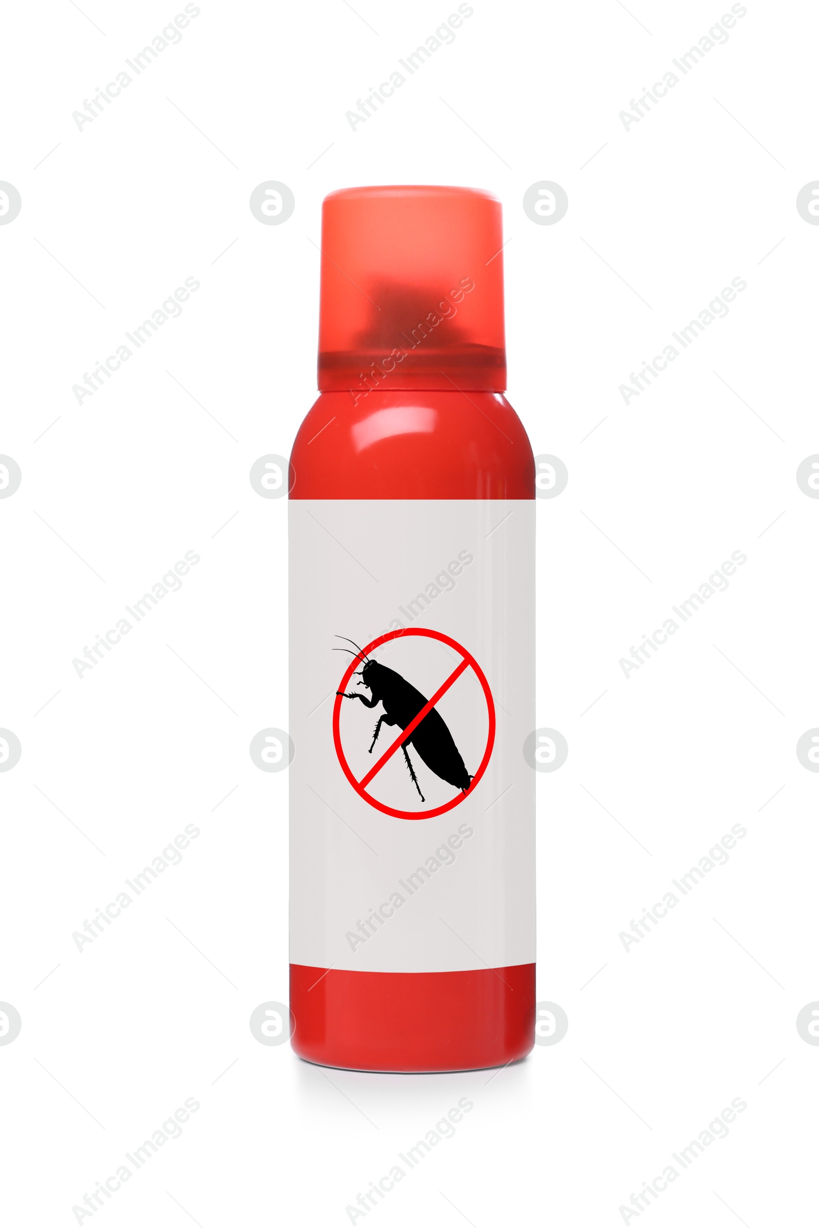 Image of Insect repellent in spray can isolated on white