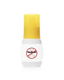 Mosquito spray isolated on white. Insect repellent