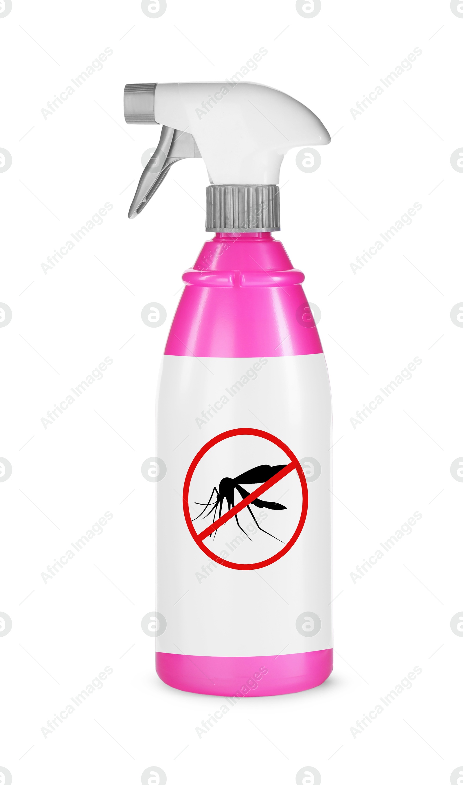 Image of Mosquito spray isolated on white. Insect repellent