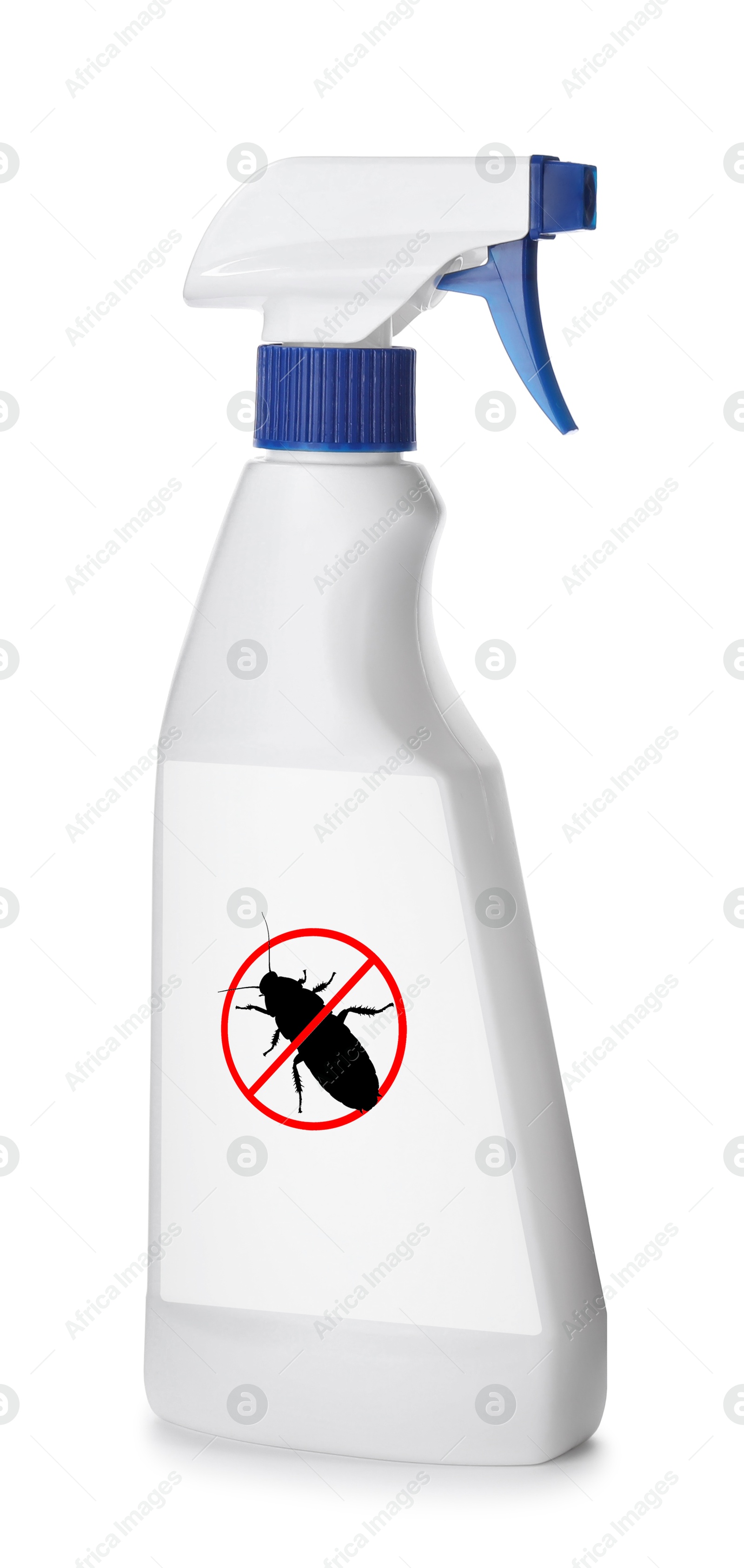 Image of Insect repellent in spray bottle isolated on white