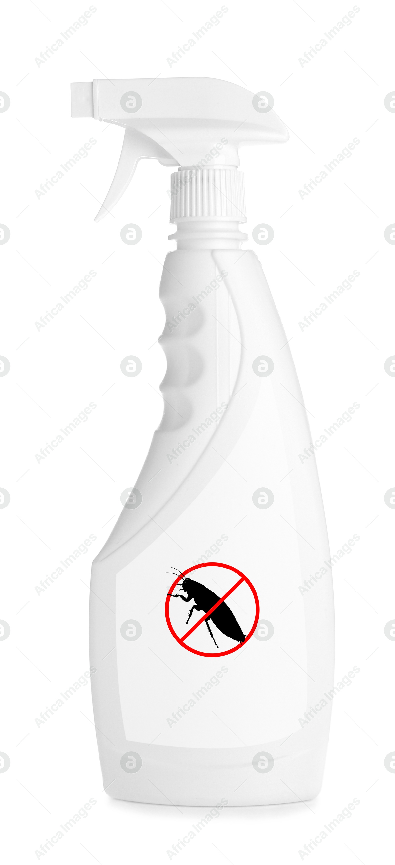 Image of Insect repellent in spray bottle isolated on white