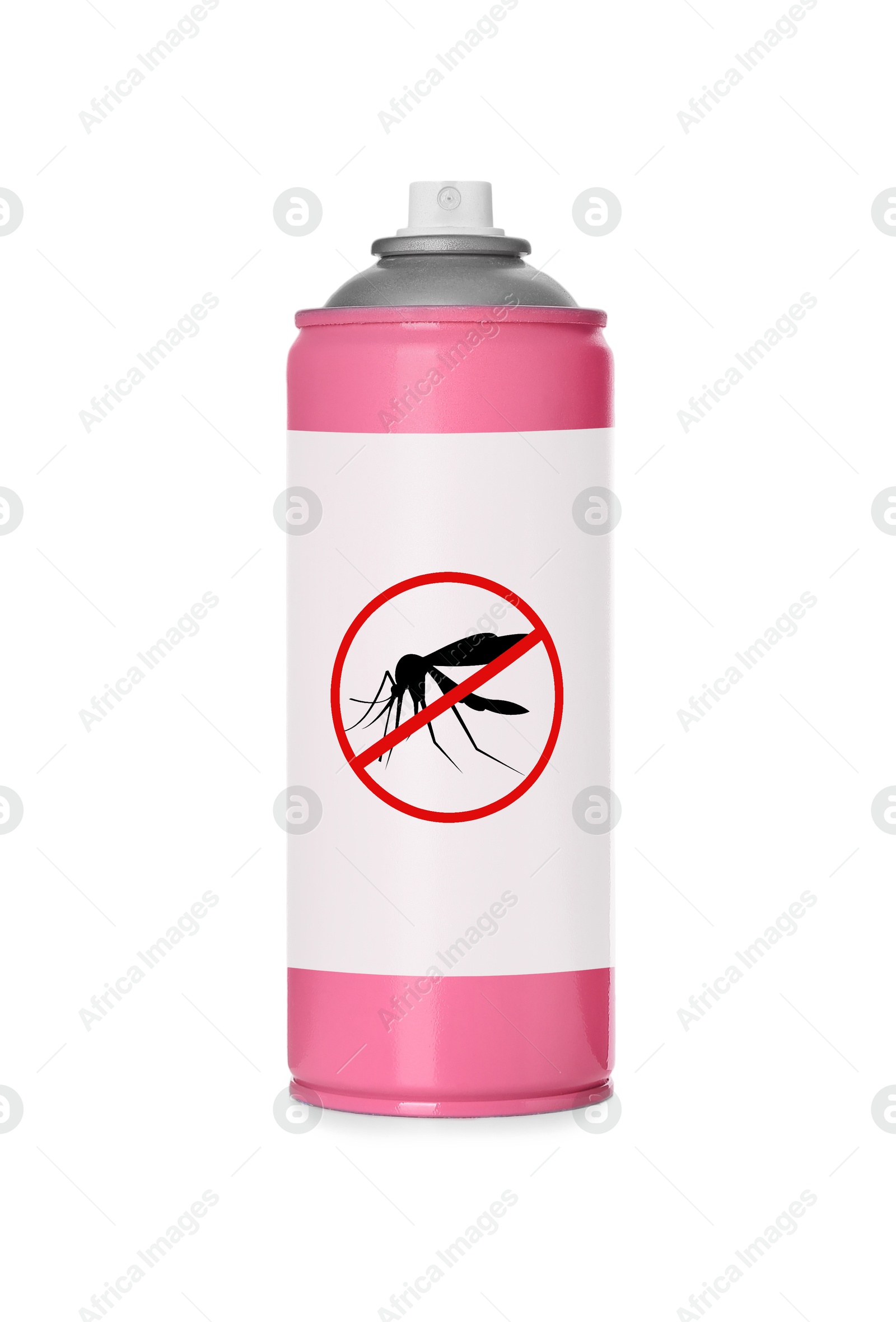 Image of Mosquito spray isolated on white. Insect repellent