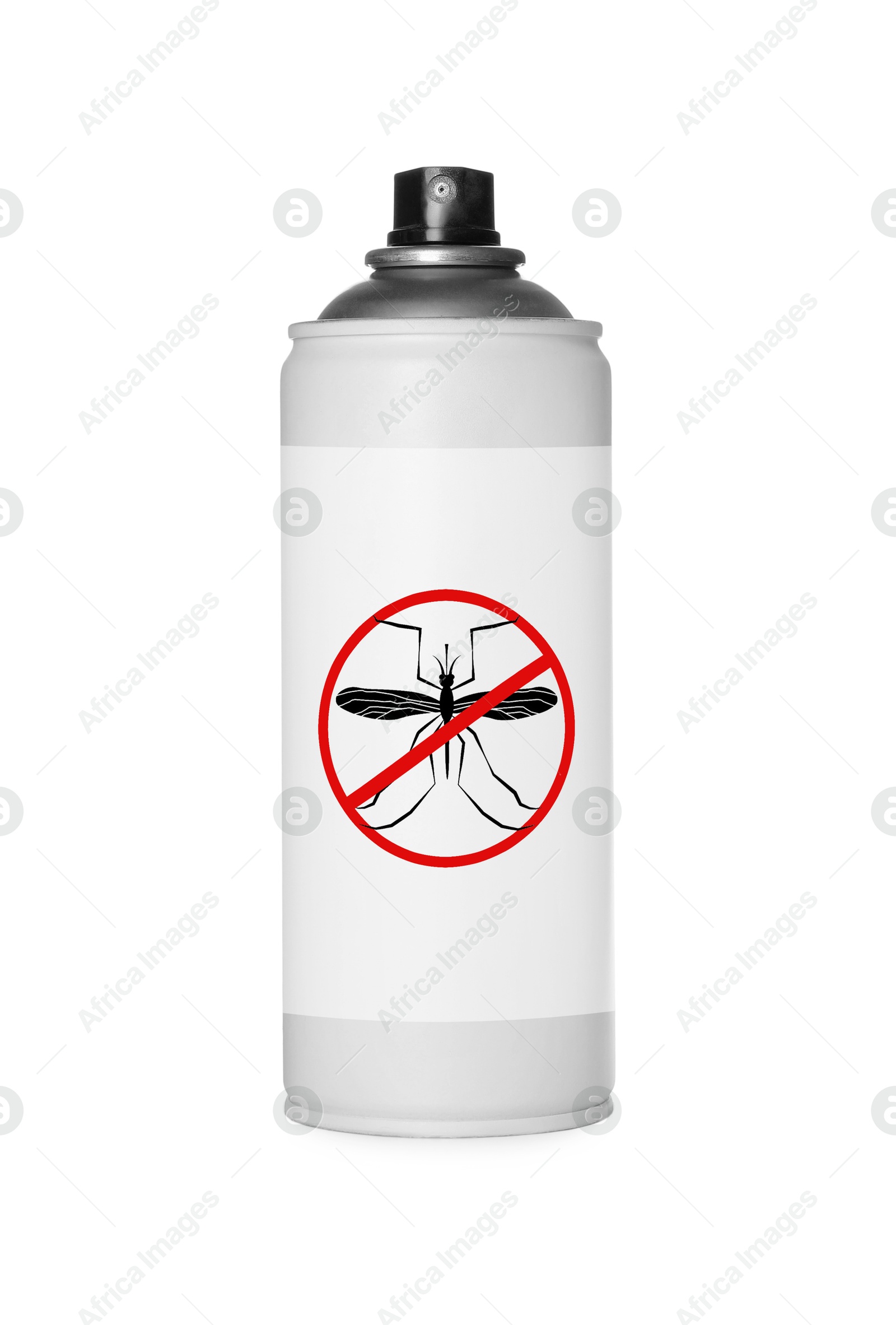 Image of Mosquito spray isolated on white. Insect repellent