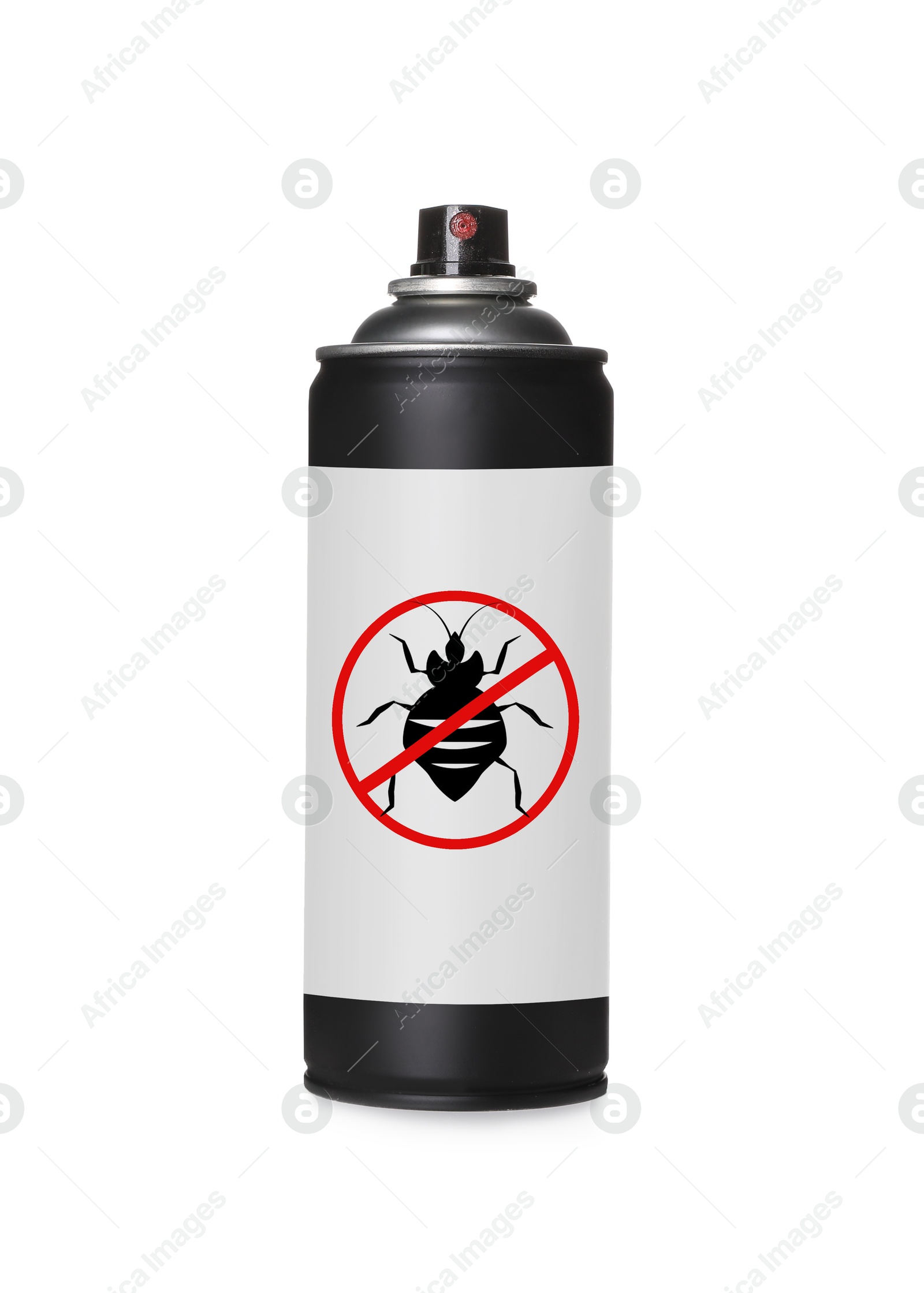 Image of Insect repellent in spray can isolated on white