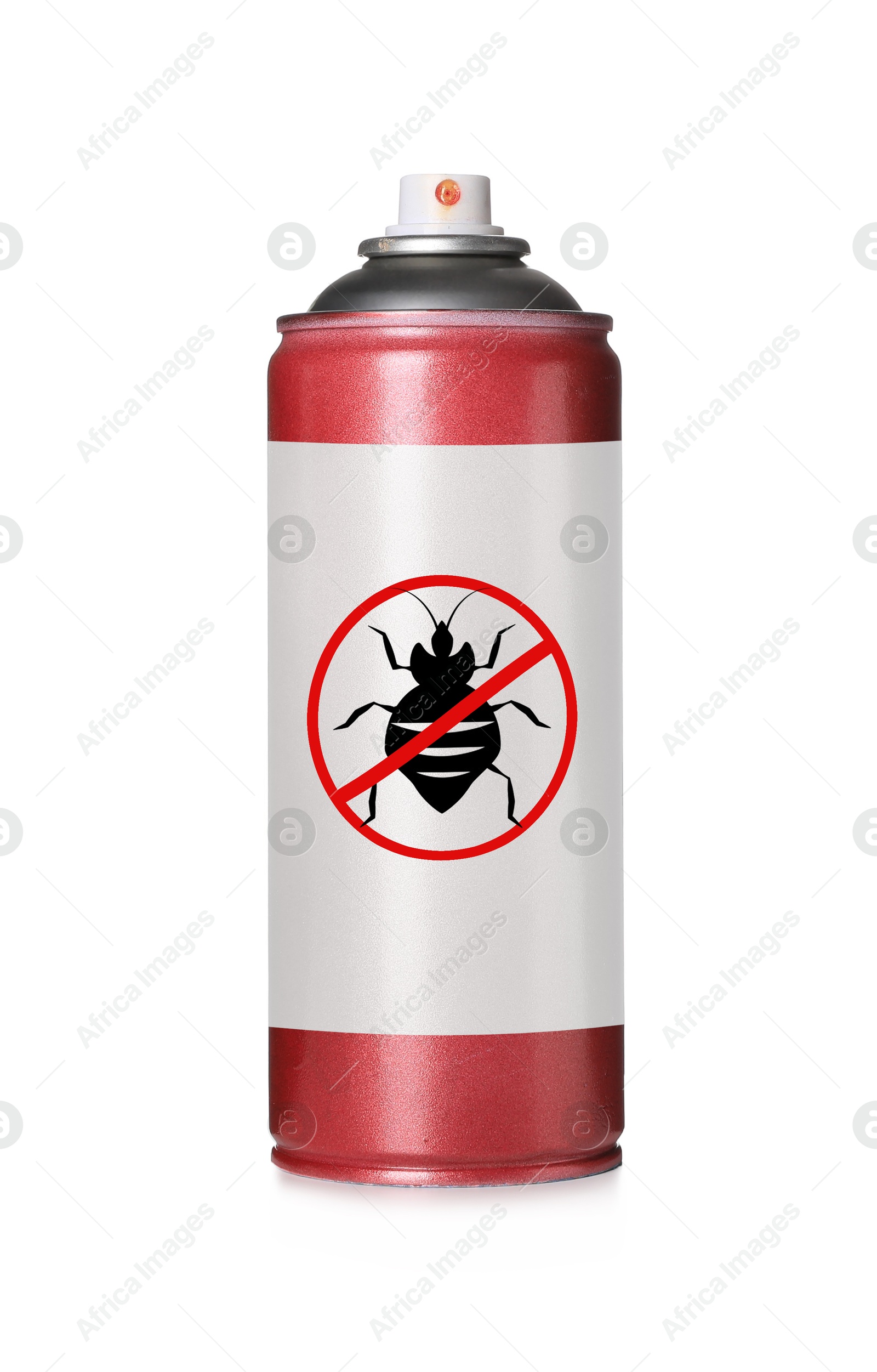 Image of Insect repellent in spray can isolated on white