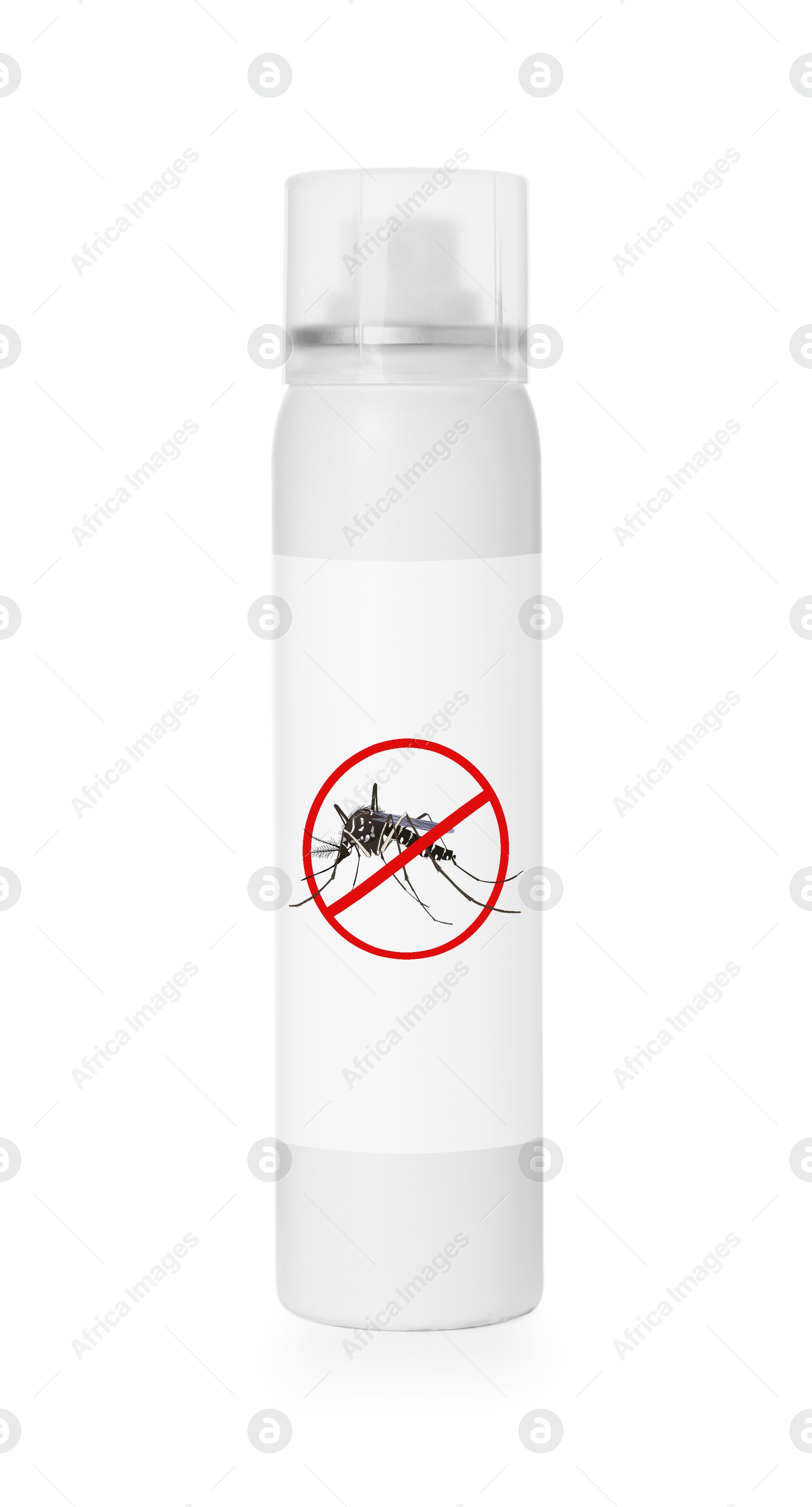 Image of Mosquito spray isolated on white. Insect repellent