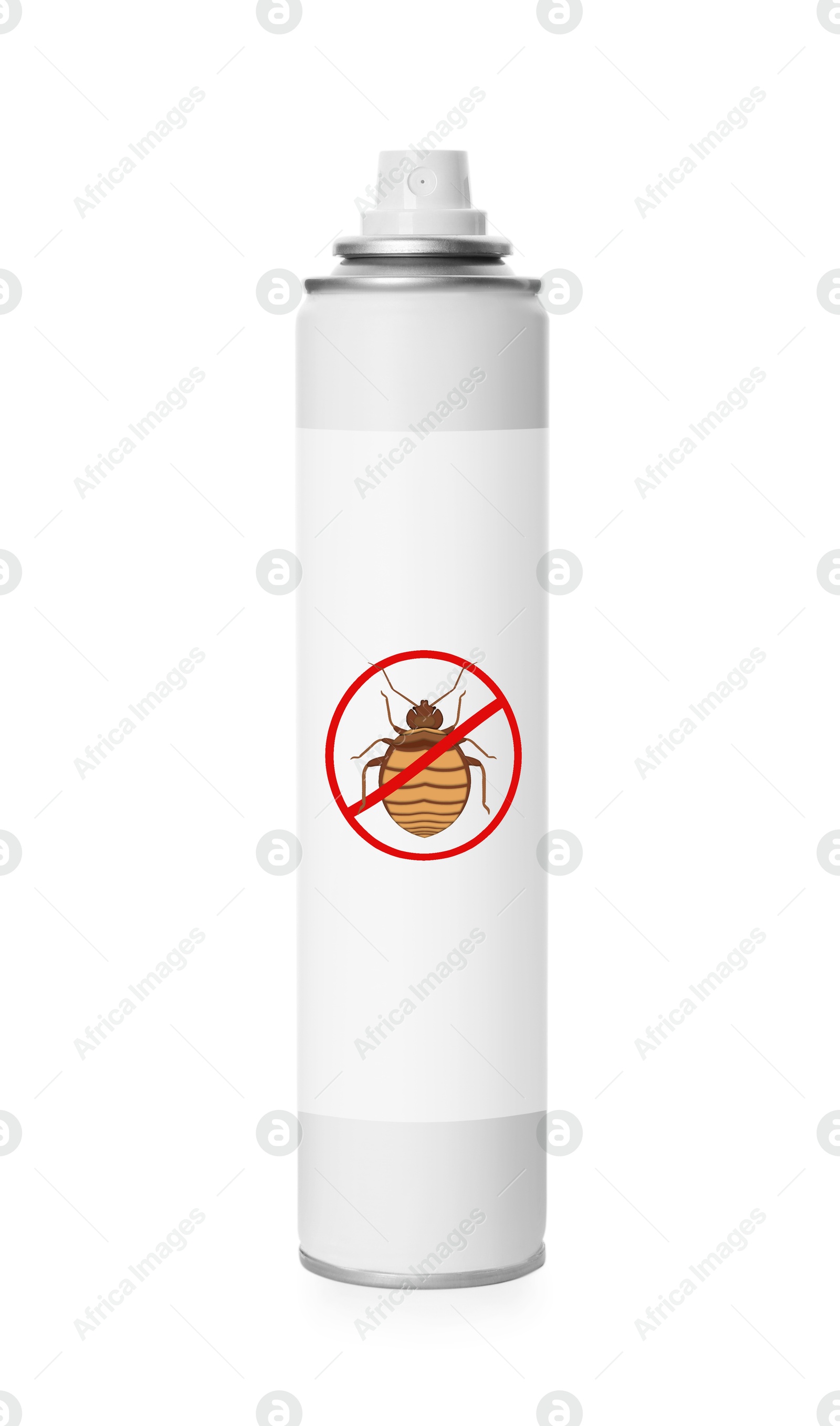 Image of Insect repellent in spray can isolated on white