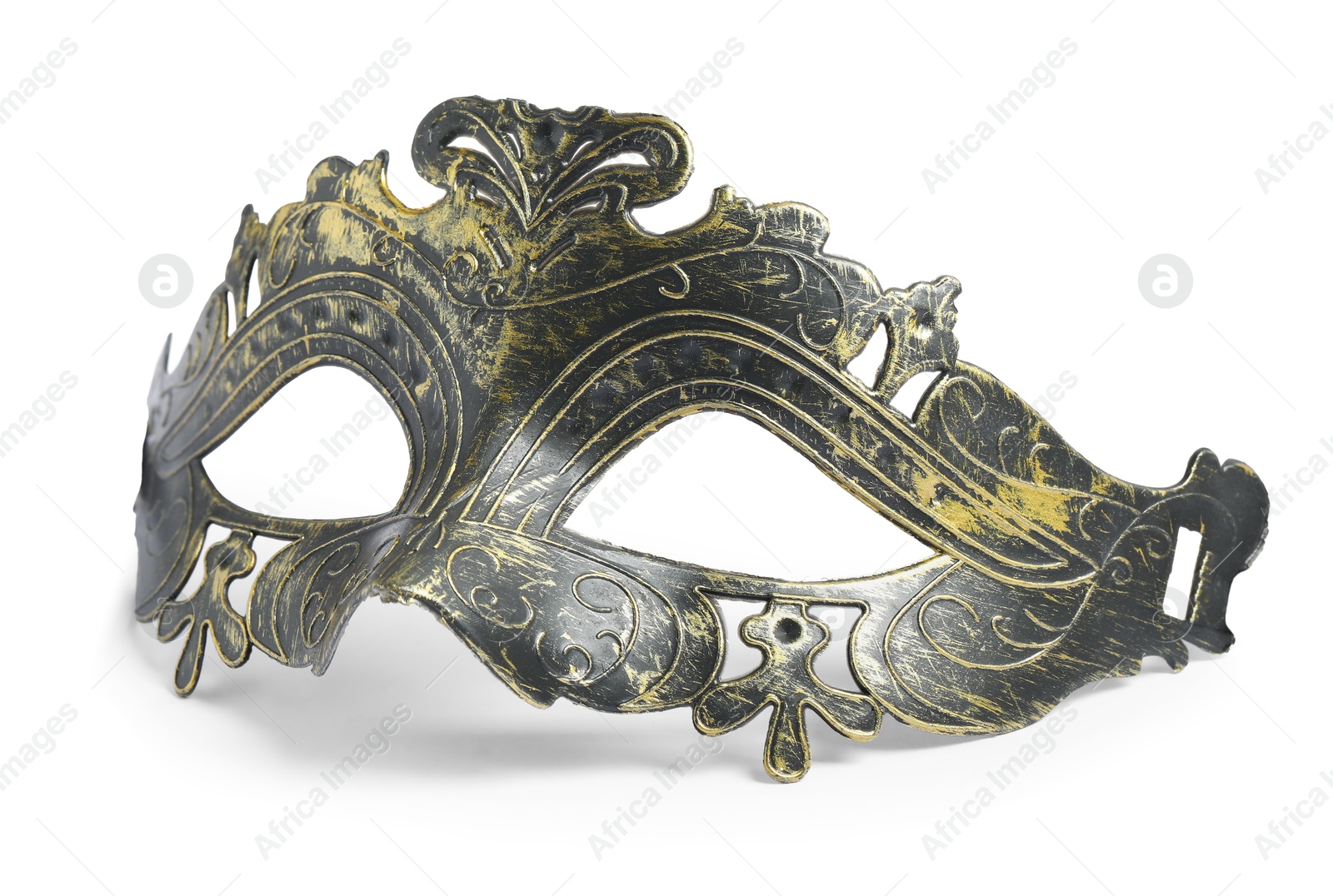 Photo of One beautiful carnival mask isolated on white