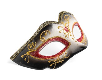 Photo of One beautiful carnival mask isolated on white