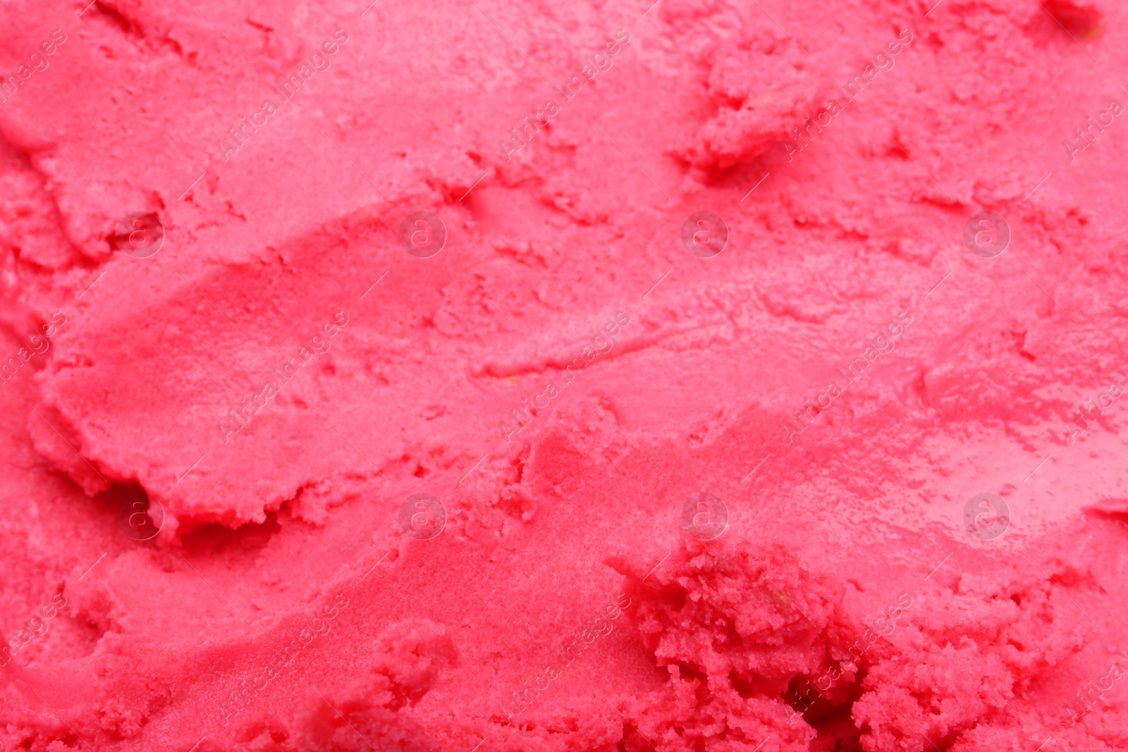 Photo of Texture of tasty berry sorbet as background, closeup