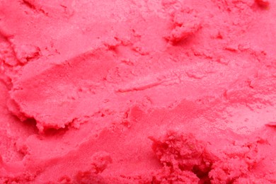 Photo of Texture of tasty berry sorbet as background, closeup