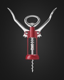 Image of Winged corkscrew with rack and pinion mechanism on black gradient background