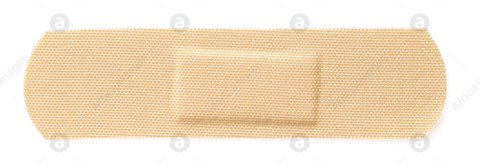 Medical adhesive bandage isolated on white, top view Photo of Medical adhesive bandage isolated on white, top view