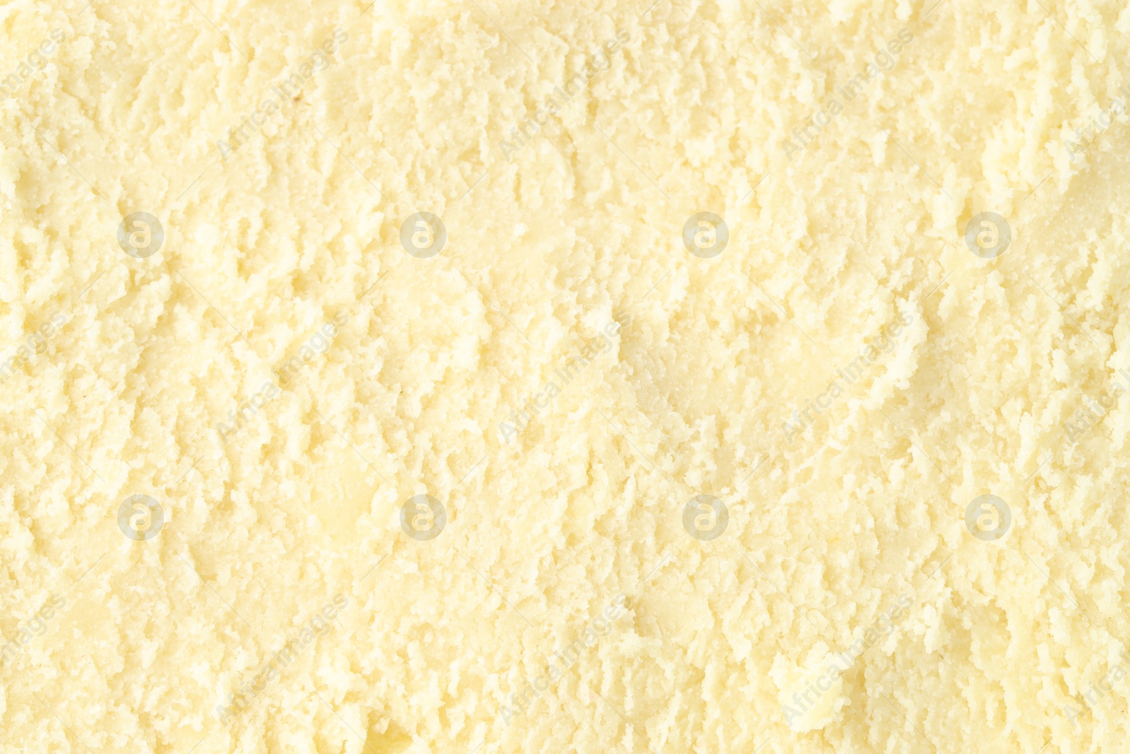 Photo of Tasty melon sorbet as background, top view