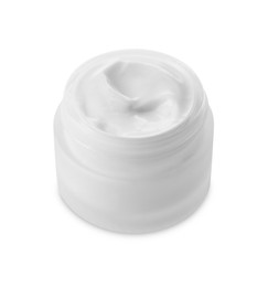 Jar of facial cream isolated on white