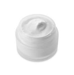 Jar of facial cream isolated on white