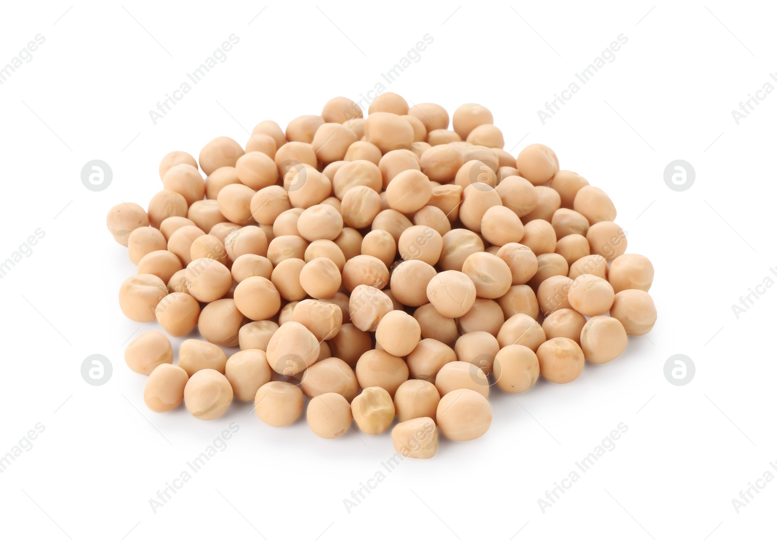 Photo of Pile of dried peas isolated on white