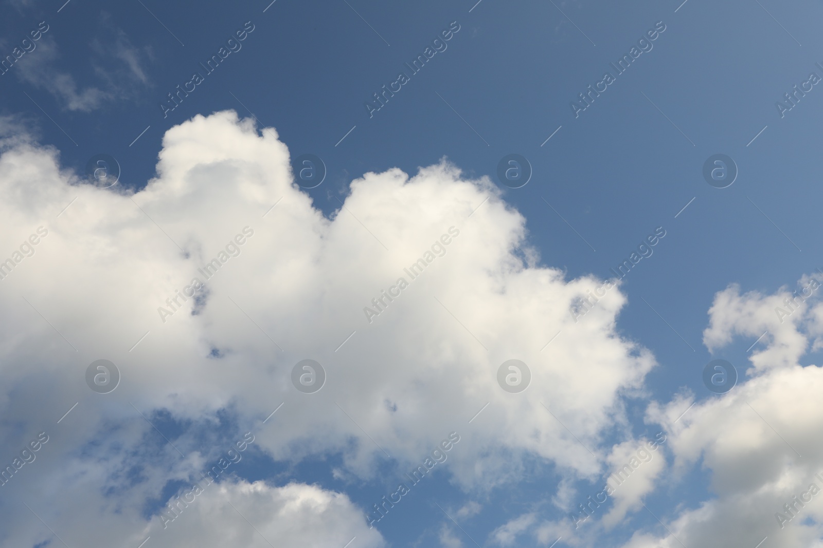 Photo of Picturesque view of blue sky with fluffy clouds