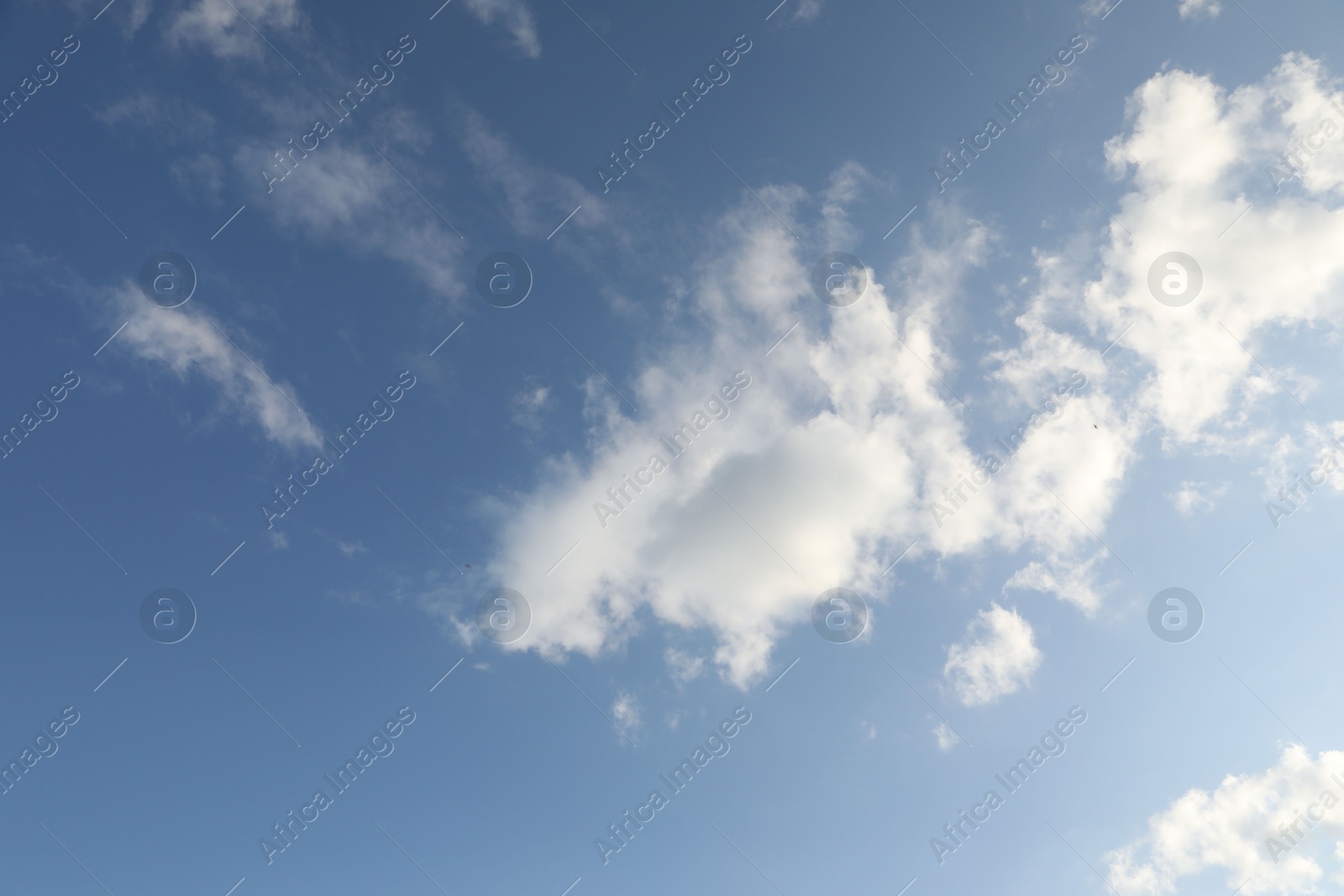 Photo of Picturesque view of blue sky with fluffy clouds