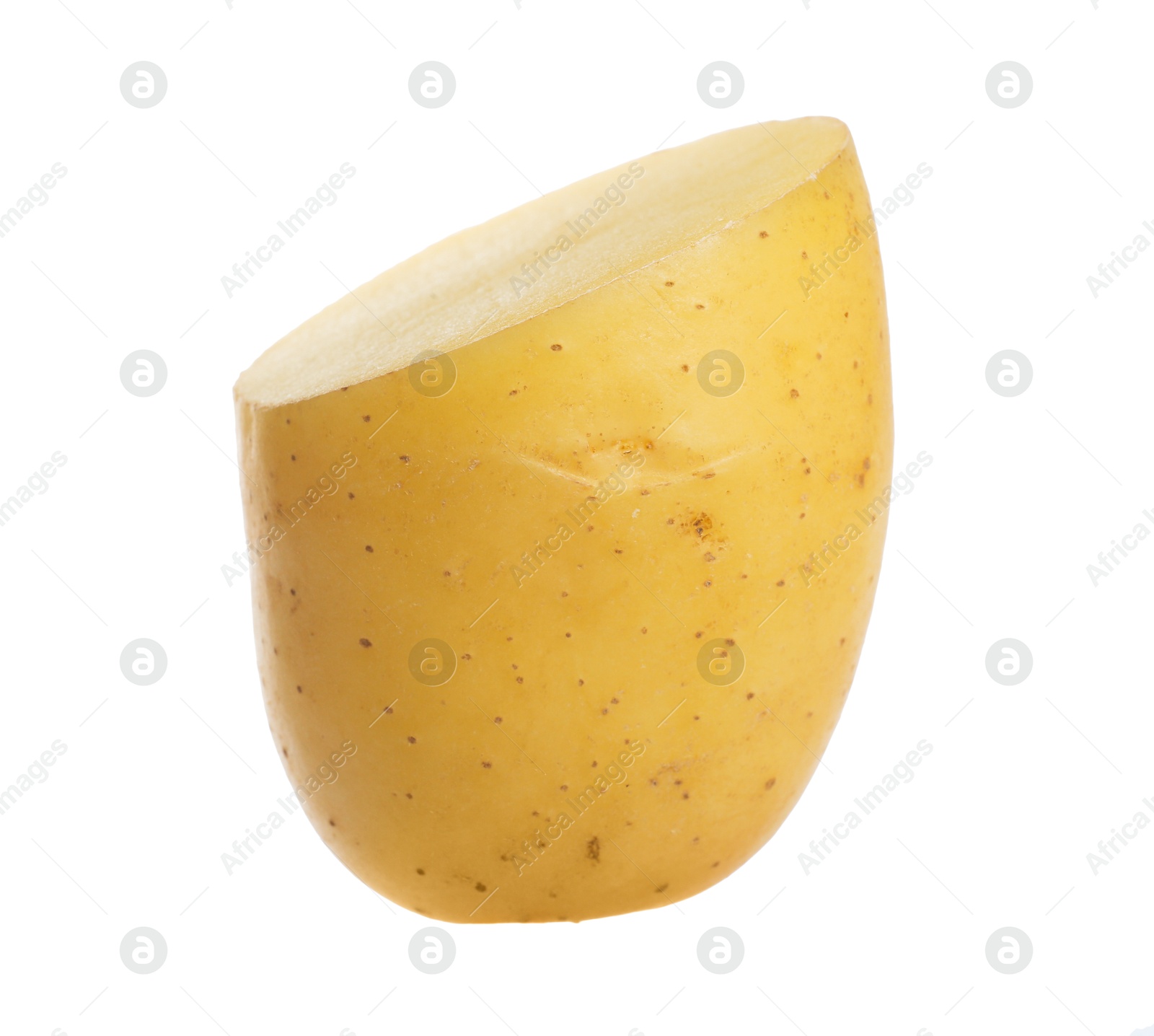 Photo of Piece of raw potato isolated on white