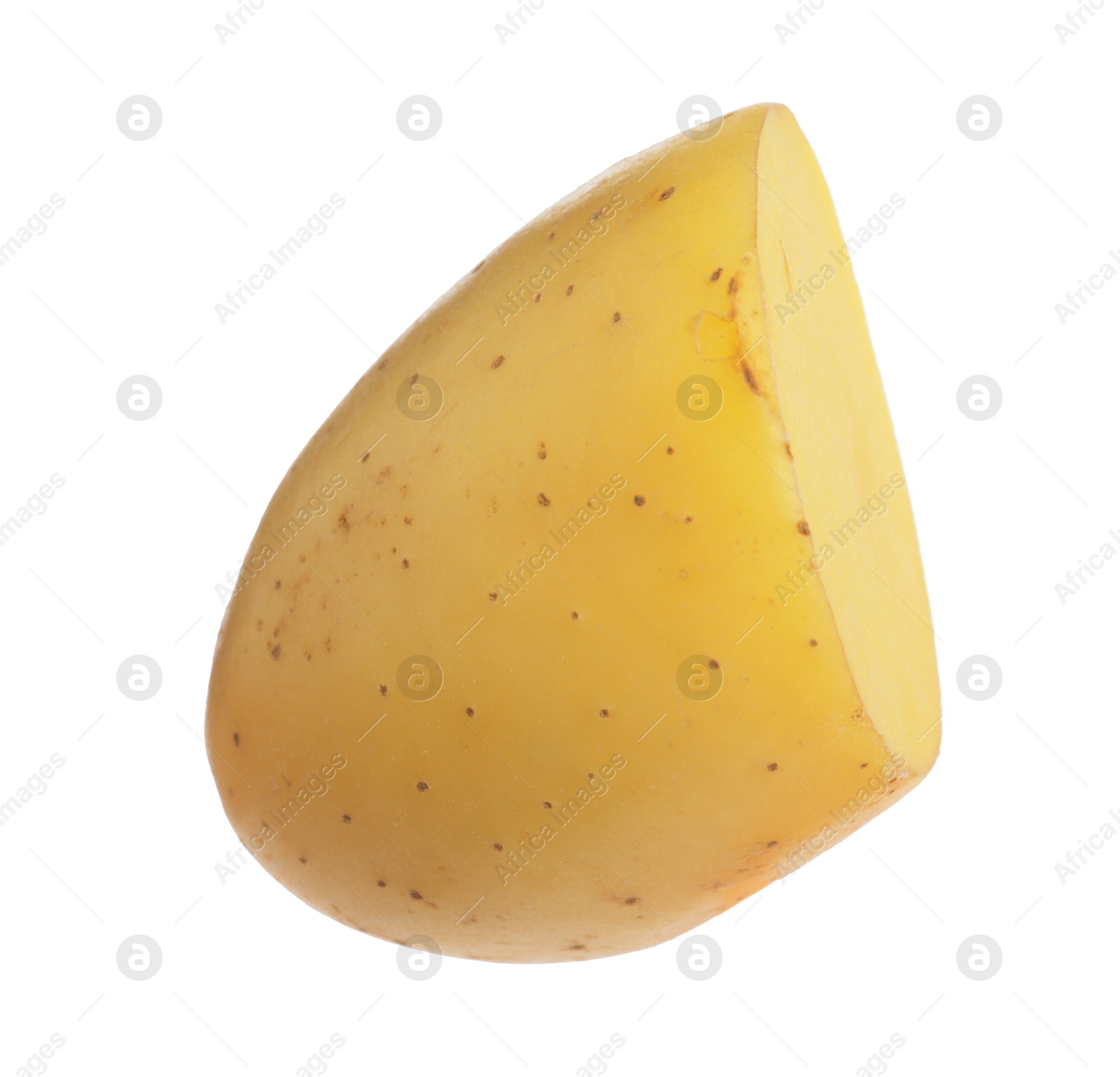 Photo of Piece of raw potato isolated on white