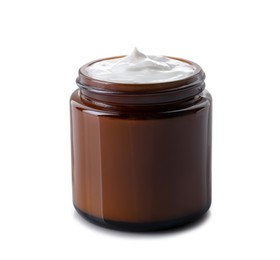 Jar of facial cream isolated on white