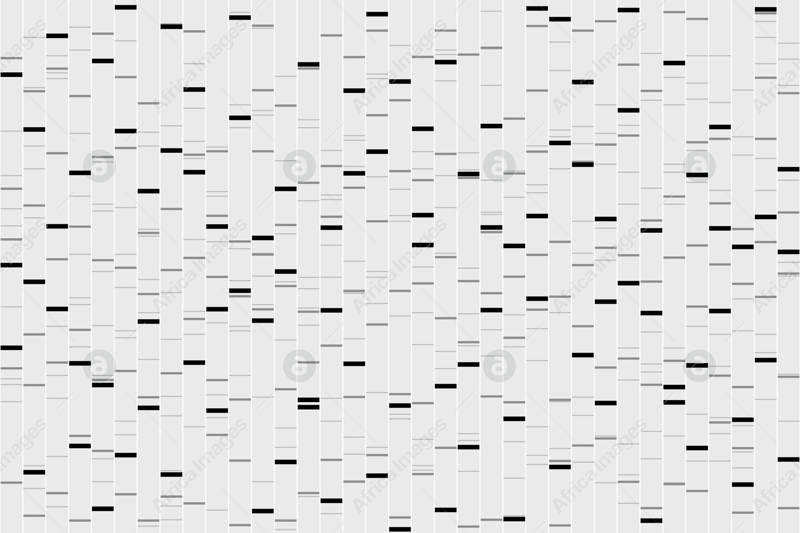 Image of Visualization of DNA sequencing. Researches in genetics