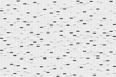 Image of Visualization of DNA sequencing. Researches in genetics