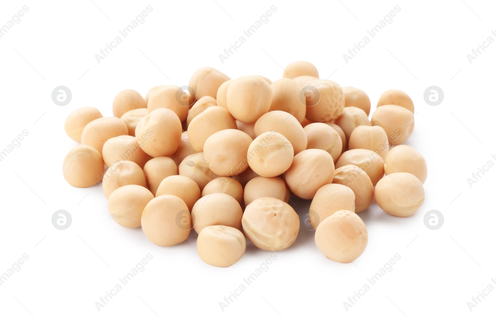 Photo of Pile of dried peas isolated on white