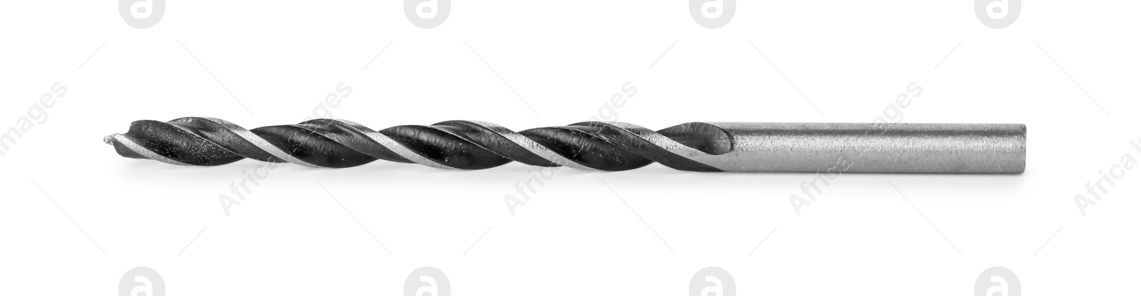 Photo of One new drill bit isolated on white