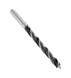 One new drill bit isolated on white