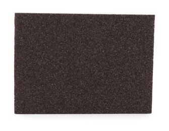 Photo of One sheet of sandpaper isolated on white