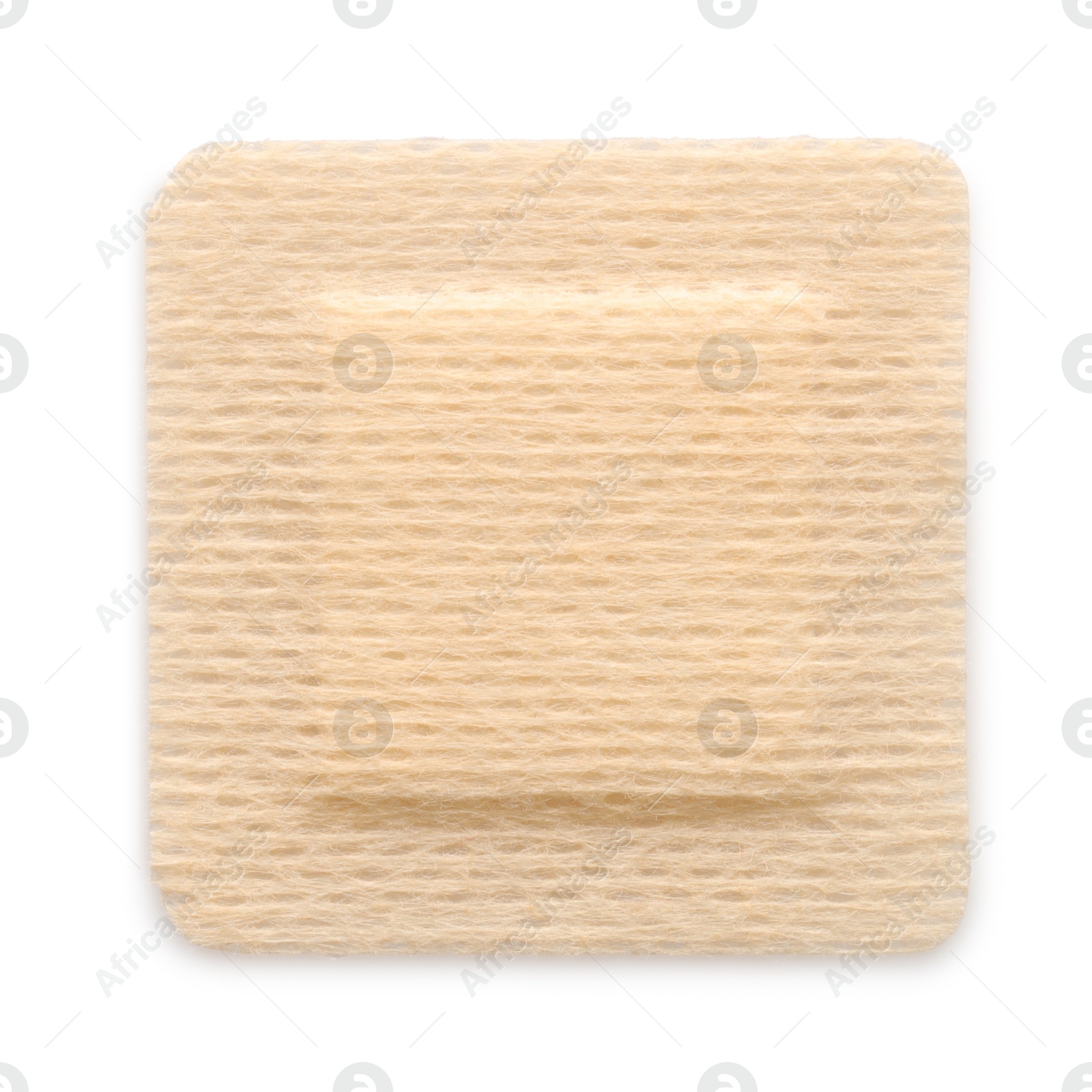 Medical adhesive bandage isolated on white, top view Photo of Medical adhesive bandage isolated on white, top view