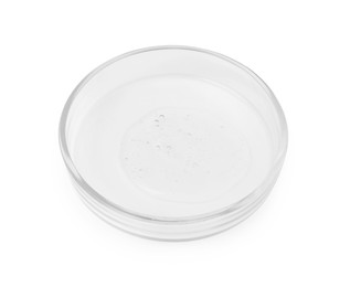 Photo of Petri dish with sample isolated on white