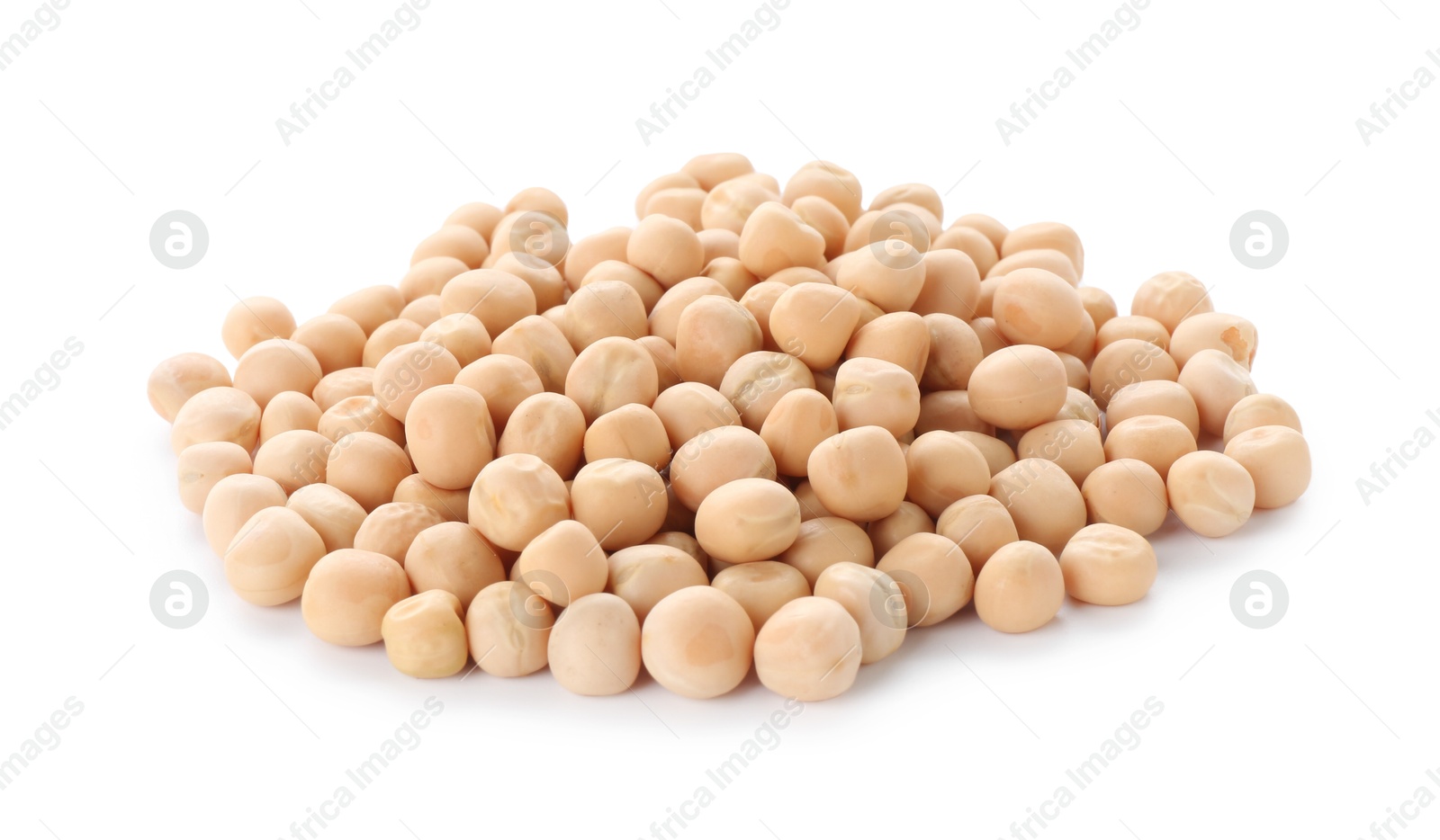 Photo of Pile of dried peas isolated on white