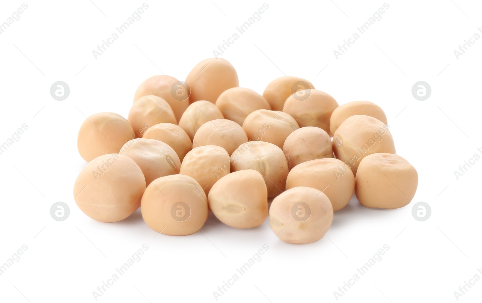 Photo of Pile of dried peas isolated on white