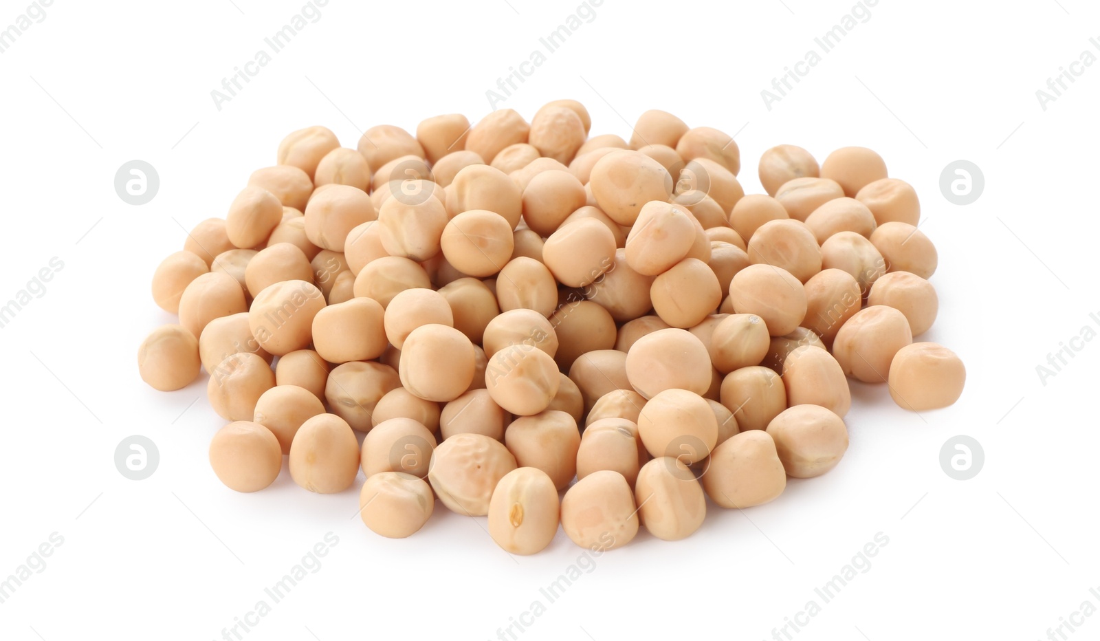 Photo of Pile of dried peas isolated on white