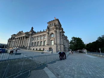 Berlin, Germany - July 30, 2024: Picturesque view of Reichstag building outdoors