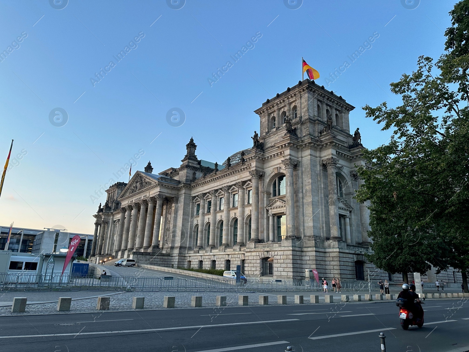 Photo of Berlin, Germany - July 30, 2024: Picturesque view of Reichstag building and road outdoors