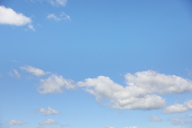 Photo of Picturesque view of blue sky with fluffy clouds